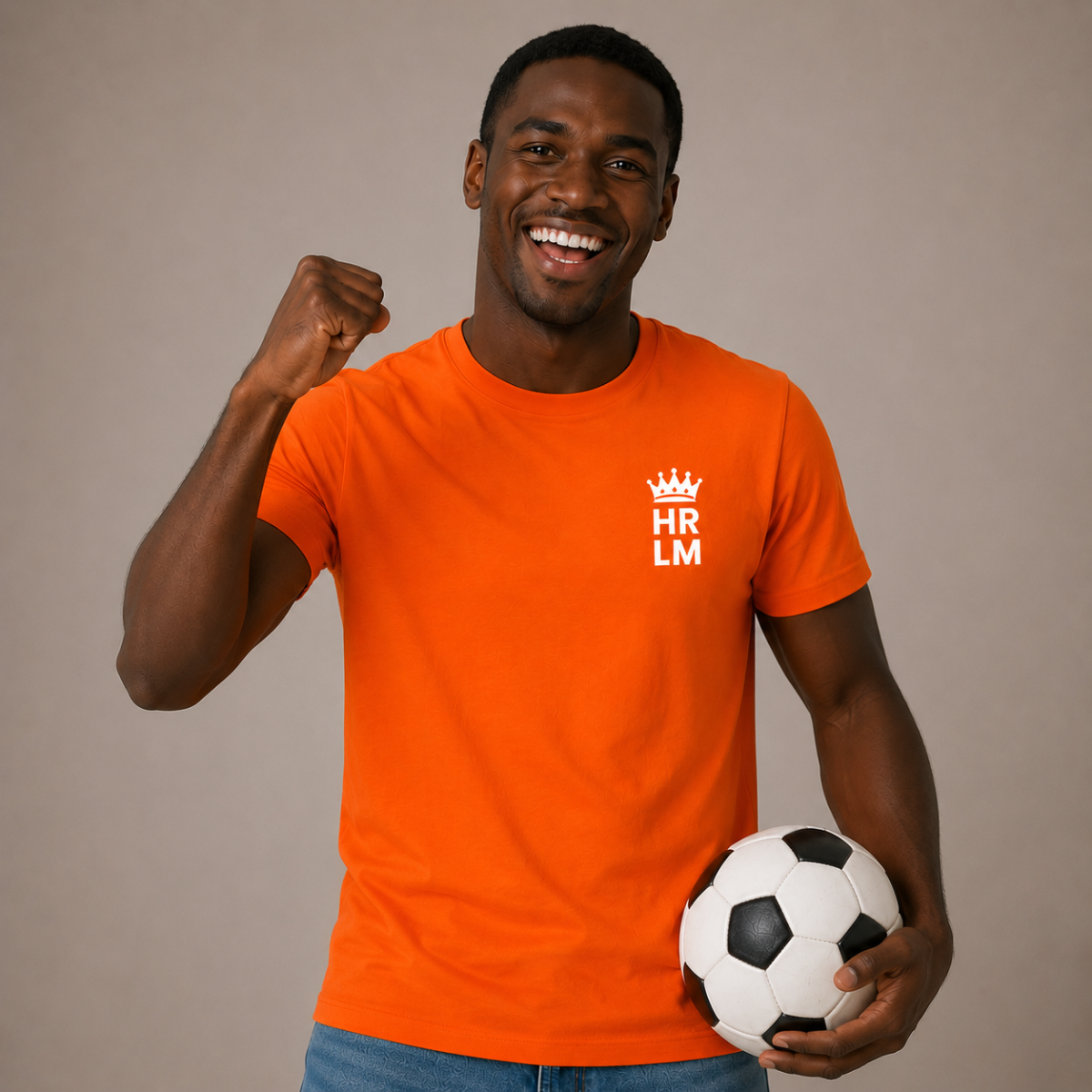 HRLM EST. 1245 Crown Edition Oranje T-shirt