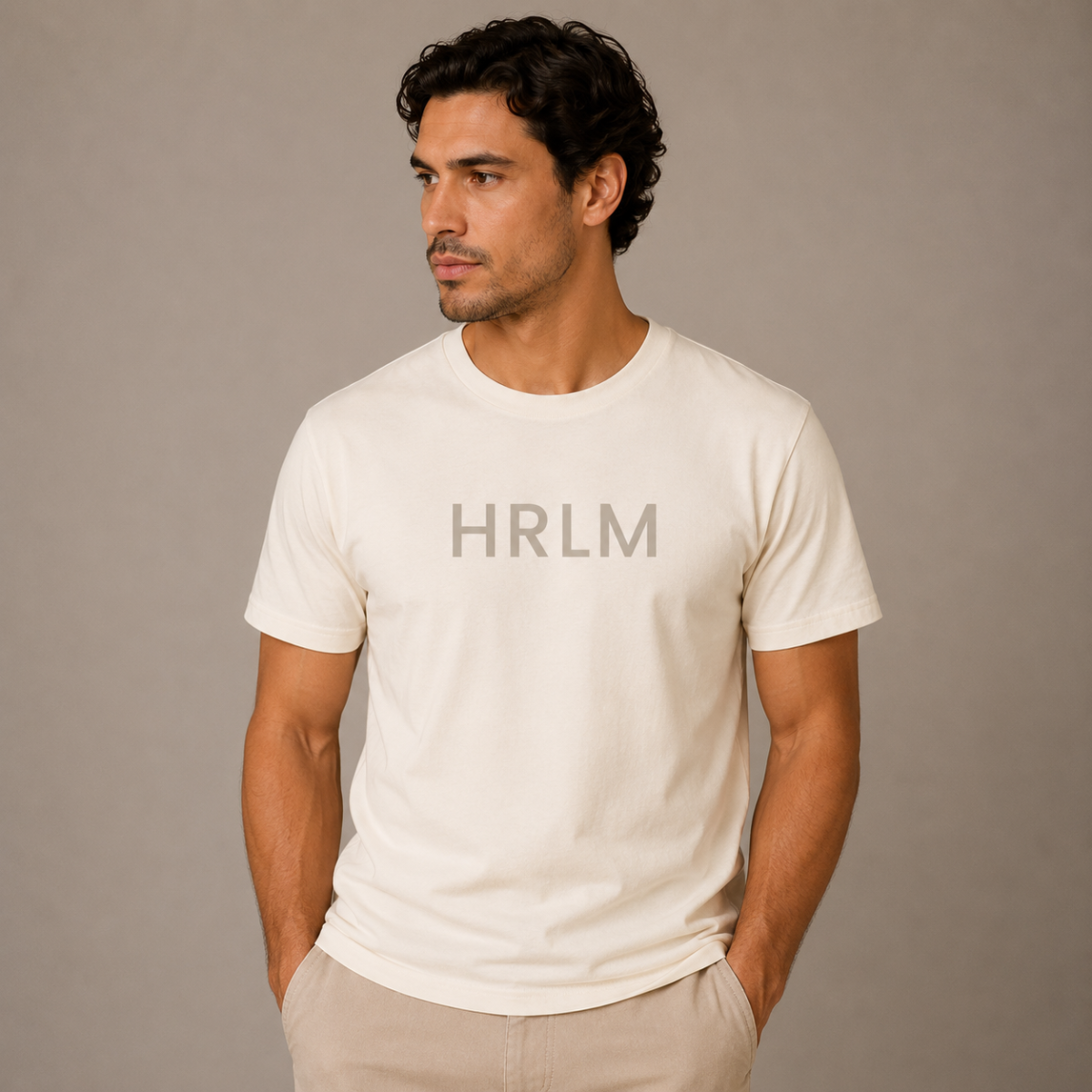 Haarlem HRLM t-shirt Ecru